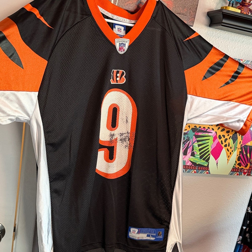 Reebok Black and Orange NFL Bengal Jersey